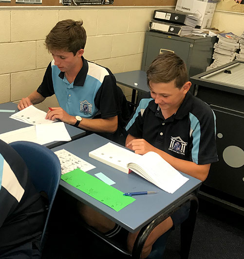 Toe by Toe reading programme at Napier boys high school