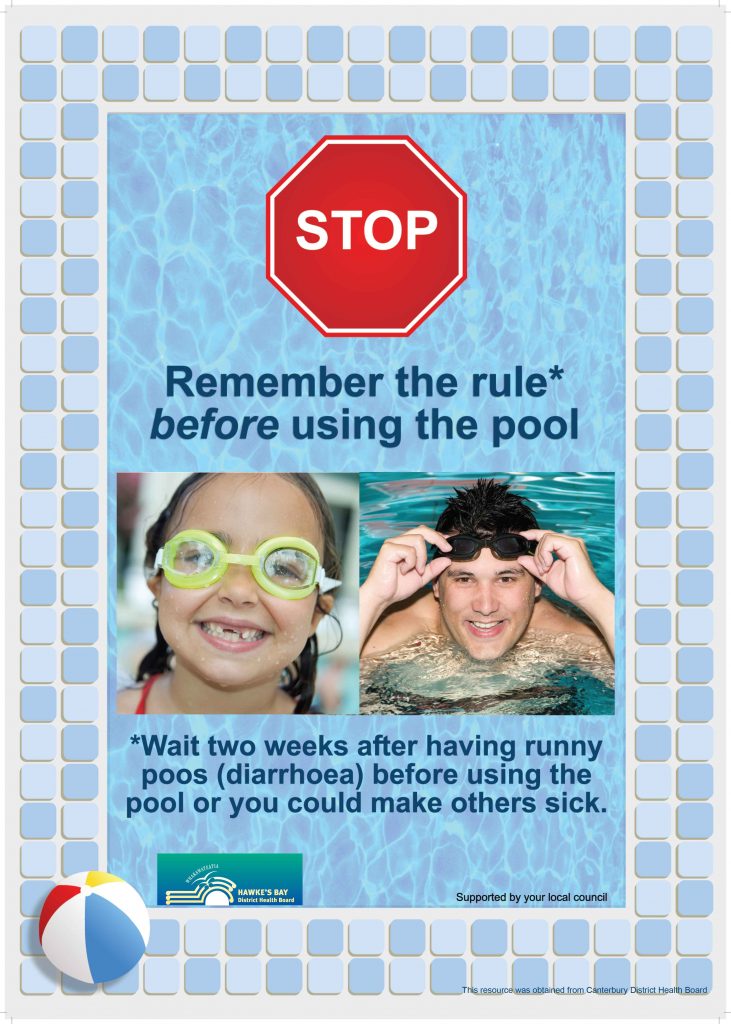 Giardia health awareness notification