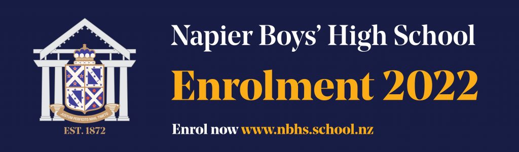 Enrol now at Napier Boys' High School