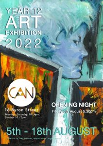 Our Y12 Art and Design students are exhibiting their work, part of a Hawke’s Bay initiative at Creative Arts Napier (CAN). 
